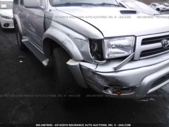 JT3HN86R7Y0276281 - 2000 TOYOTA 4RUNNER SR5 SILVER photo 6