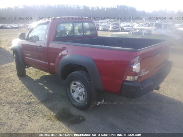 5TEPX42N99Z646418 - 2009 TOYOTA TACOMA RED photo 3