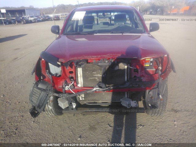 5TEPX42N99Z646418 - 2009 TOYOTA TACOMA RED photo 6