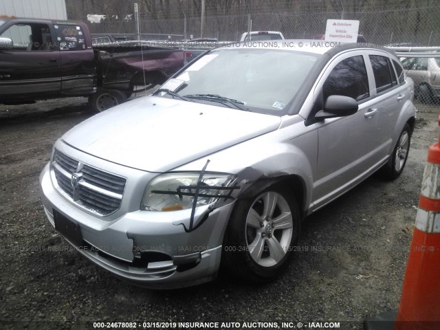 1B3CB4HA2AD650505 - 2010 DODGE CALIBER SXT SILVER photo 2