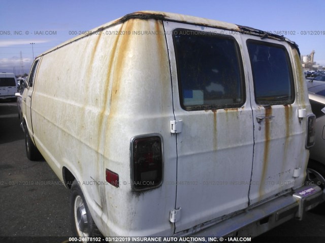 2B6HB23T0GK503569 - 1986 DODGE RAM VAN B250 WHITE photo 3