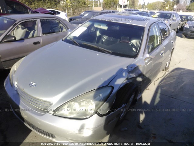 JTHBF30G320049328 - 2002 LEXUS ES 300 SILVER photo 2