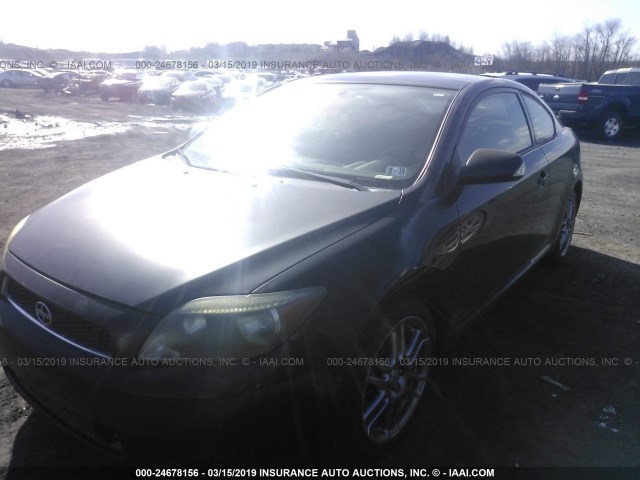 JTKDE177760081026 - 2006 TOYOTA SCION TC BLACK photo 2