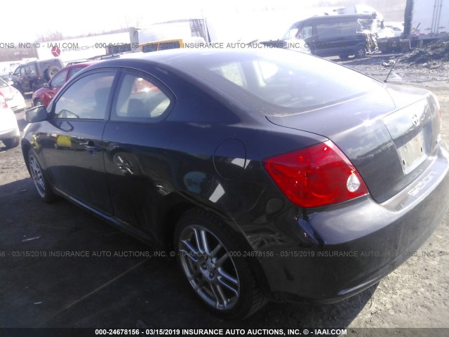 JTKDE177760081026 - 2006 TOYOTA SCION TC BLACK photo 3