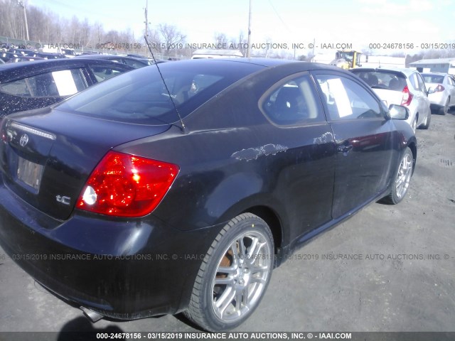JTKDE177760081026 - 2006 TOYOTA SCION TC BLACK photo 4