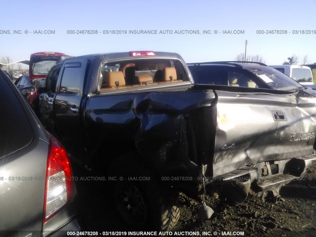 5TFAY5F1XEX393935 - 2014 TOYOTA TUNDRA CREWMAX PLATINUM Silber Foto 3