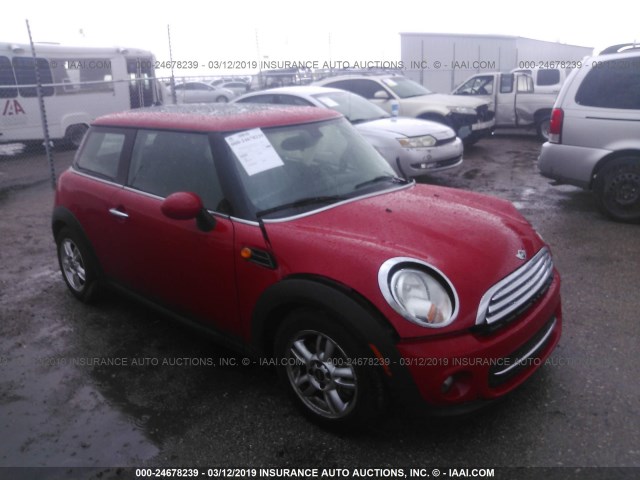 WMWSU3C53DT374058 - 2013 MINI COOPER RED photo 1