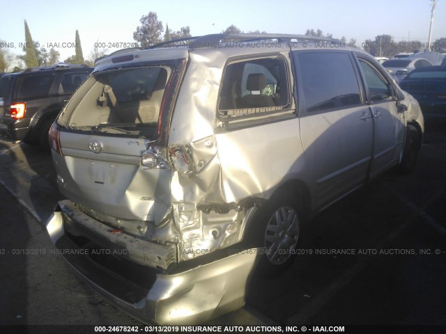 5TDZK23C68S178667 - 2008 TOYOTA SIENNA CE/LE SILVER photo 4