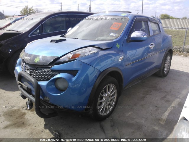 JN8AF5MR0CT107419 - 2012 NISSAN JUKE S/SV/SL BLUE photo 2