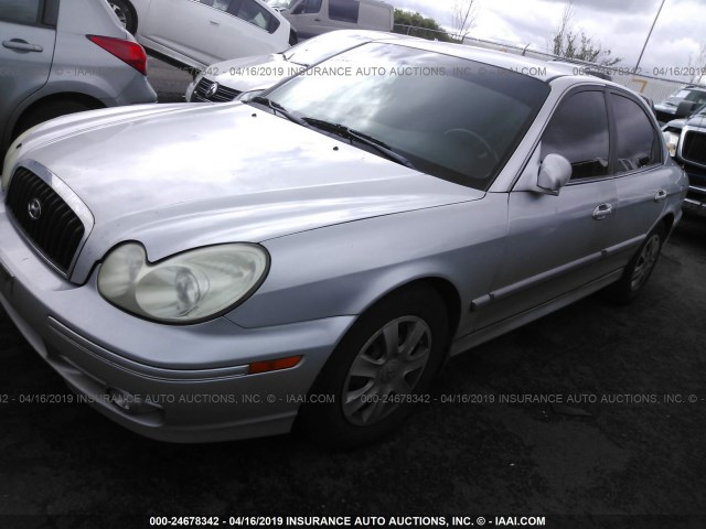 KMHWF25S44A091851 - 2004 HYUNDAI SONATA GL SILVER photo 2