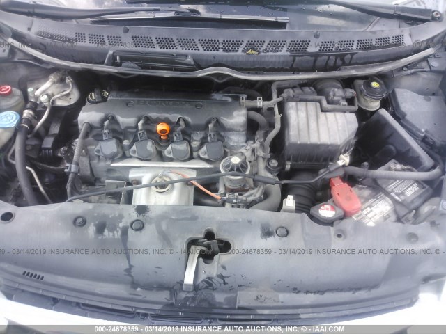 2HGFA1F54AH577192 - 2010 HONDA CIVIC LX SILVER photo 10