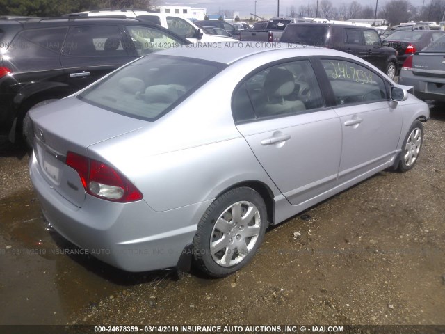 2HGFA1F54AH577192 - 2010 HONDA CIVIC LX SILVER photo 4