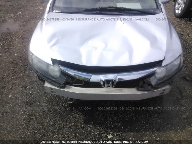 2HGFA1F54AH577192 - 2010 HONDA CIVIC LX SILVER photo 6