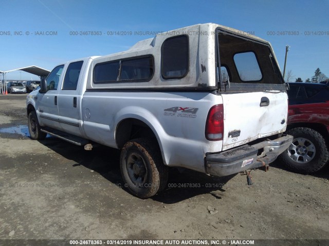 1FTSW31F9XED94204 - 1999 FORD F350 SRW SUPER DUTY WHITE photo 3