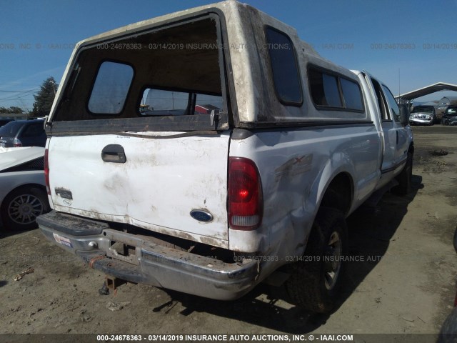 1FTSW31F9XED94204 - 1999 FORD F350 SRW SUPER DUTY WHITE photo 4