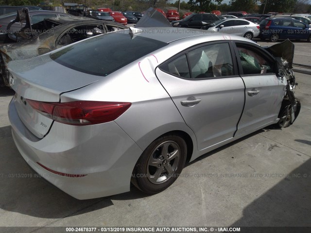 5NPD94LA0JH324329 - 2018 HYUNDAI ELANTRA ECO SILVER photo 4