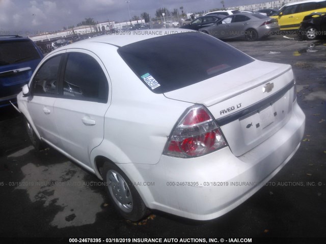 KL1TD5DE3BB257303 - 2011 CHEVROLET AVEO LS/LT თეთრი ფოტო 3