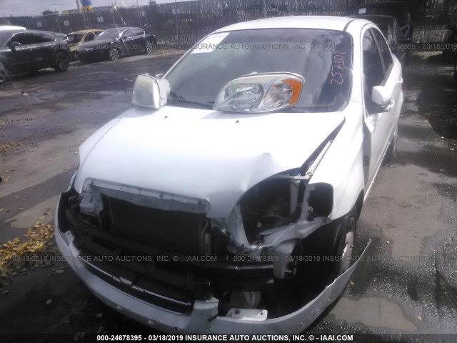 KL1TD5DE3BB257303 - 2011 CHEVROLET AVEO LS/LT თეთრი ფოტო 6