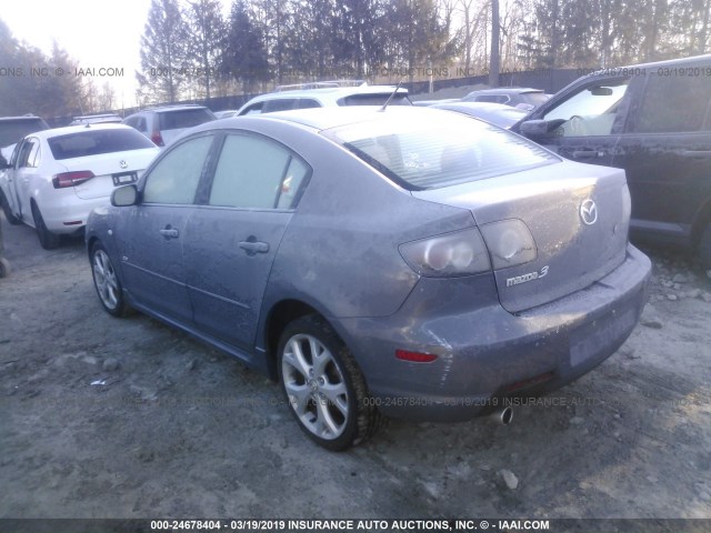 JM1BK324871733633 - 2007 MAZDA 3 S GRAY photo 3