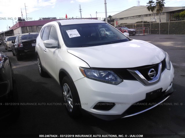 5N1AT2ML4EC793042 - 2014 NISSAN ROGUE S/SL/SV WHITE photo 1