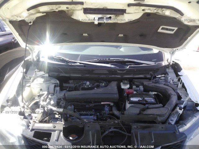 5N1AT2ML4EC793042 - 2014 NISSAN ROGUE S/SL/SV WHITE photo 10