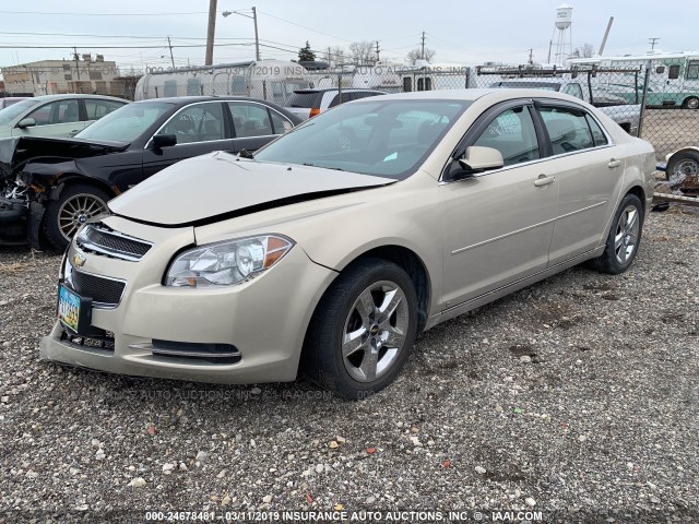 1G1ZH57BX94138924 - 2009 CHEVROLET MALIBU 1LT ოქროსფერი ფოტო 2