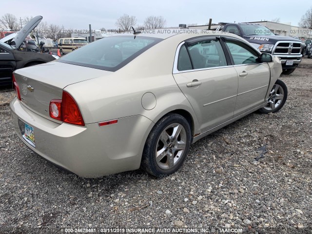 1G1ZH57BX94138924 - 2009 CHEVROLET MALIBU 1LT ოქროსფერი ფოტო 4