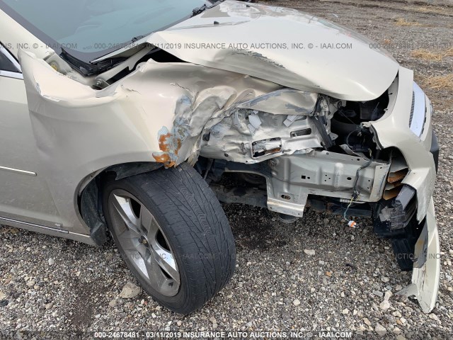 1G1ZH57BX94138924 - 2009 CHEVROLET MALIBU 1LT ოქროსფერი ფოტო 6