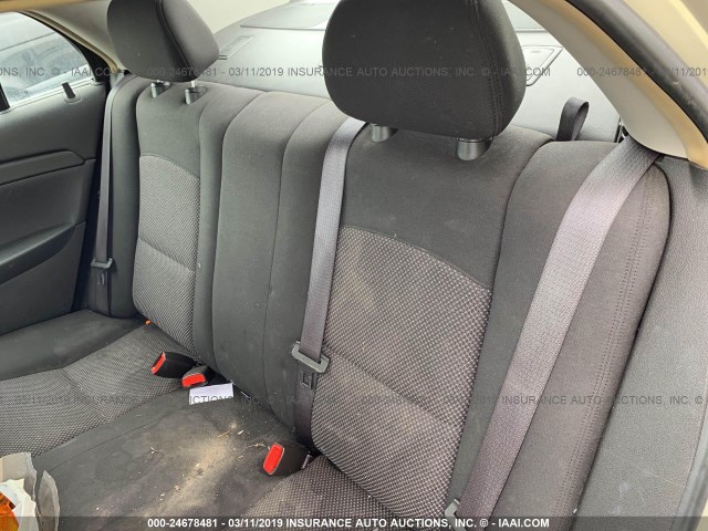 1G1ZH57BX94138924 - 2009 CHEVROLET MALIBU 1LT ოქროსფერი ფოტო 8