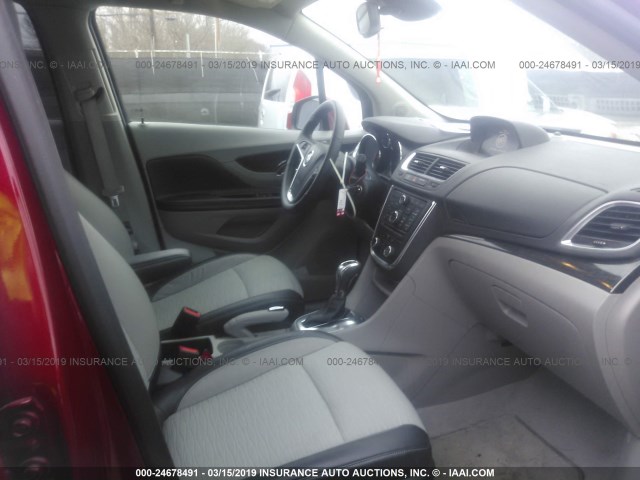 KL4CJASB6FB133027 - 2015 BUICK ENCORE RED photo 5