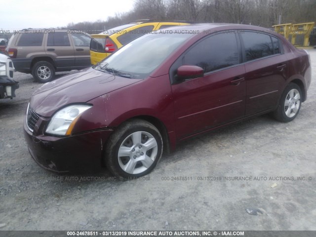 3N1AB61E58L745694 - 2008 NISSAN SENTRA 2.0/2.0S/2.0SL MAROON photo 2