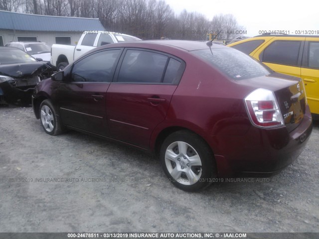 3N1AB61E58L745694 - 2008 NISSAN SENTRA 2.0/2.0S/2.0SL MAROON photo 3