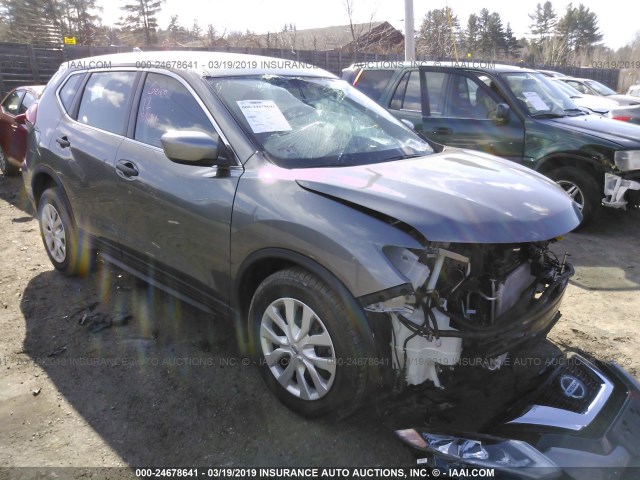 KNMAT2MV3JP574226 - 2018 NISSAN ROGUE S/SV GRAY photo 1