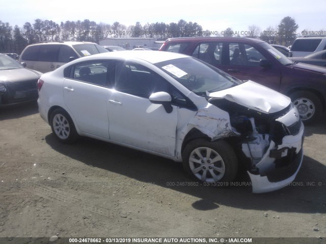 KNADM4A3XG6685215 - 2016 KIA RIO LX WHITE photo 1