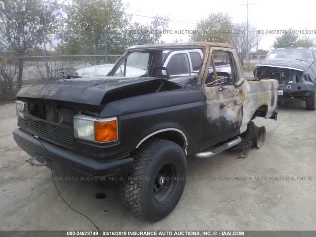 1FMEU15H6LLB02450 - 1990 FORD BRONCO U100 BLACK photo 2