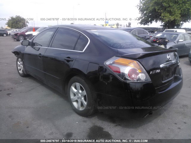 1N4AL21E08N506630 - 2008 NISSAN ALTIMA 2.5/2.5S BLACK photo 3