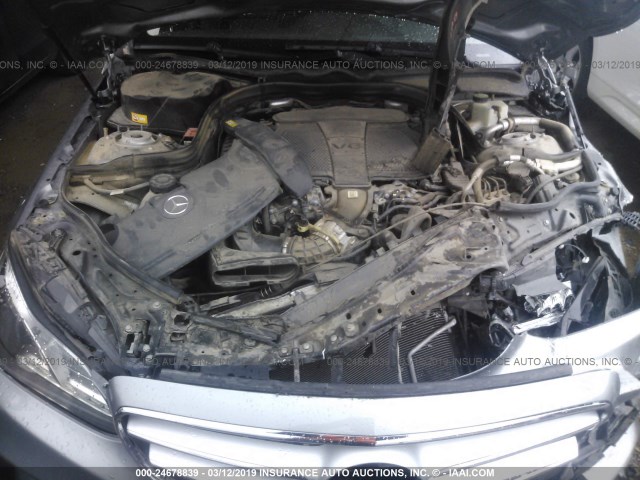 WDDHF5KB0EA892187 - 2014 MERCEDES-BENZ E 350 GRAY photo 10