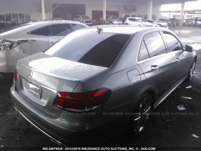 WDDHF5KB0EA892187 - 2014 MERCEDES-BENZ E 350 GRAY photo 4