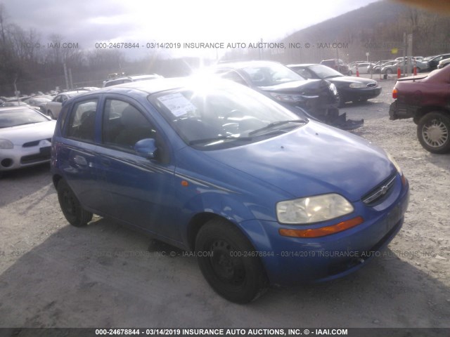 KL1TD62644B174354 - 2004 CHEVROLET AVEO BLUE photo 1