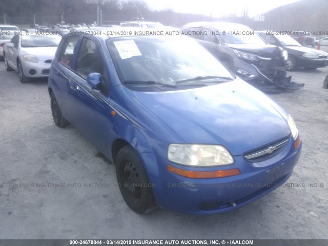 KL1TD62644B174354 - 2004 CHEVROLET AVEO BLUE photo 6