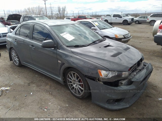 JA3AW86V88U049583 - 2008 MITSUBISHI LANCER EVOLUTION GSR GRAY photo 1