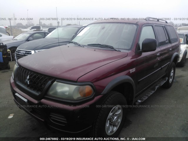 JA4LS21H53J000737 - 2003 MITSUBISHI MONTERO SPORT ES/SPORT LS BURGUNDY photo 2