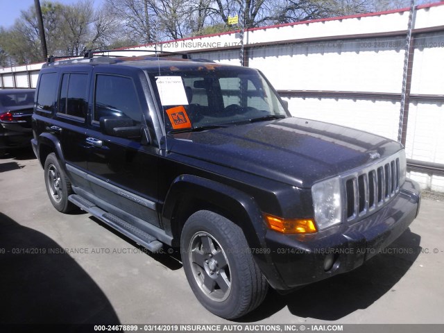 1J8HH48K48C228787 - 2008 JEEP COMMANDER SPORT BLACK photo 1