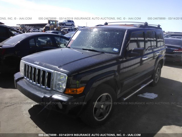 1J8HH48K48C228787 - 2008 JEEP COMMANDER SPORT BLACK photo 2