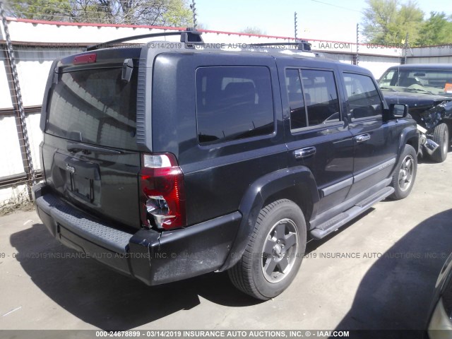 1J8HH48K48C228787 - 2008 JEEP COMMANDER SPORT BLACK photo 4