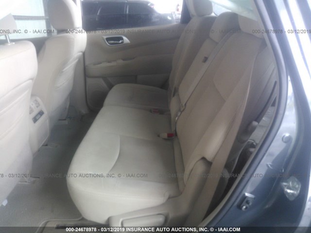 5N1AR2MM9DC612779 - 2013 NISSAN PATHFINDER S/SV/SL/PLATINUM GRAY photo 8