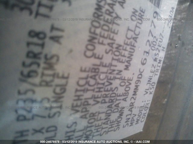 5N1AR2MM9DC612779 - 2013 NISSAN PATHFINDER S/SV/SL/PLATINUM GRAY photo 9