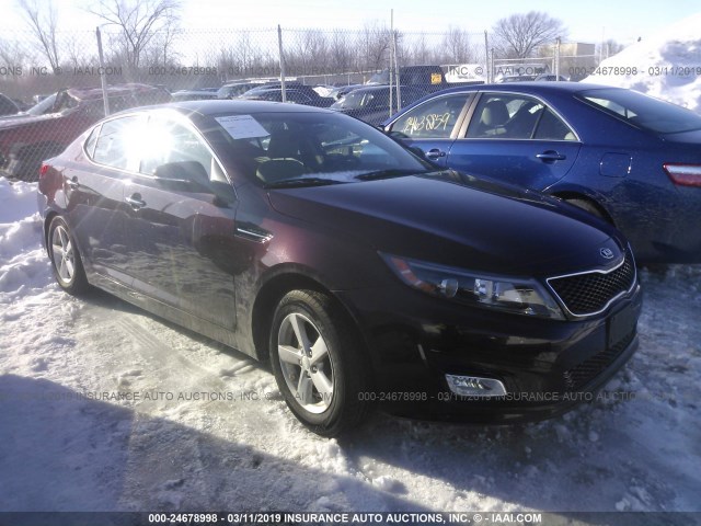 5XXGM4A79EG327783 - 2014 KIA OPTIMA LX 紫色 照片 1
