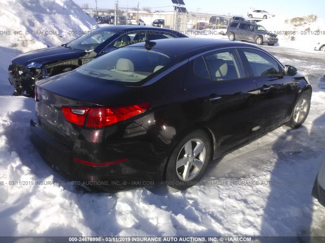 5XXGM4A79EG327783 - 2014 KIA OPTIMA LX 紫色 照片 4