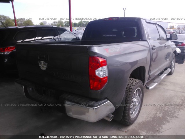 5TFEY5F16FX181827 - 2015 TOYOTA TUNDRA CREWMAX SR5 GRAY photo 4